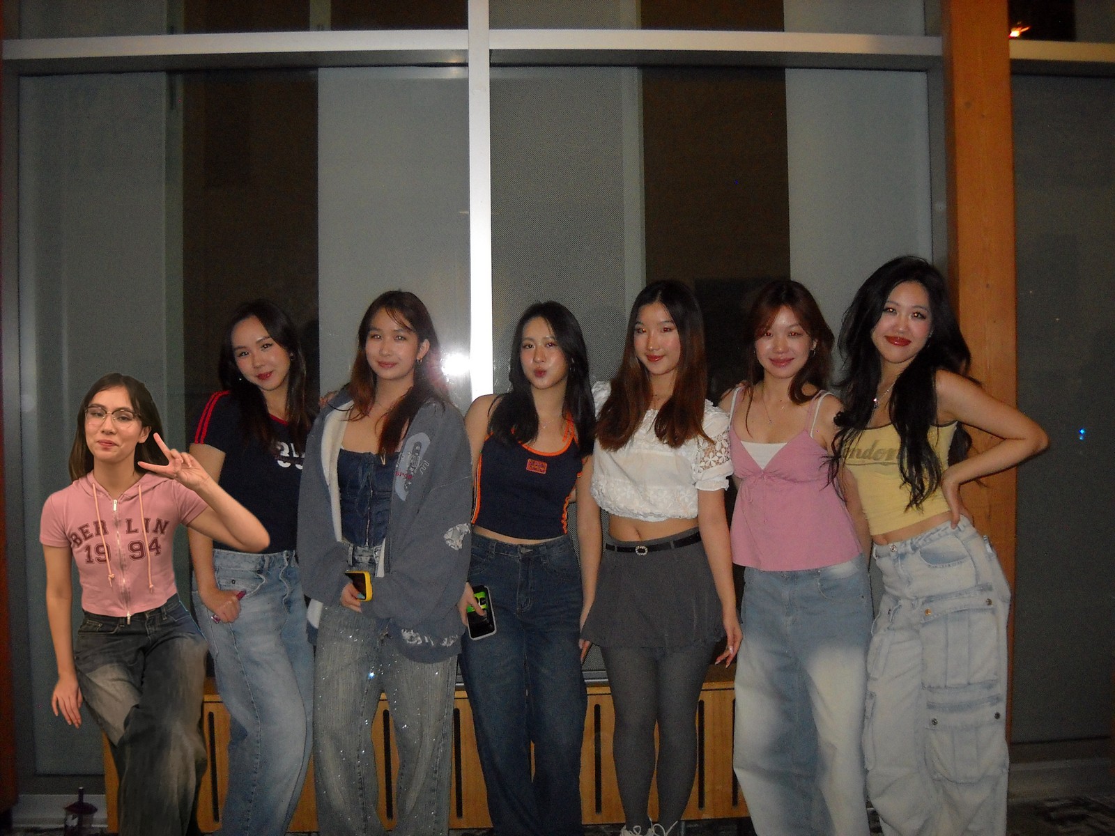 Cherry with a group of dancers